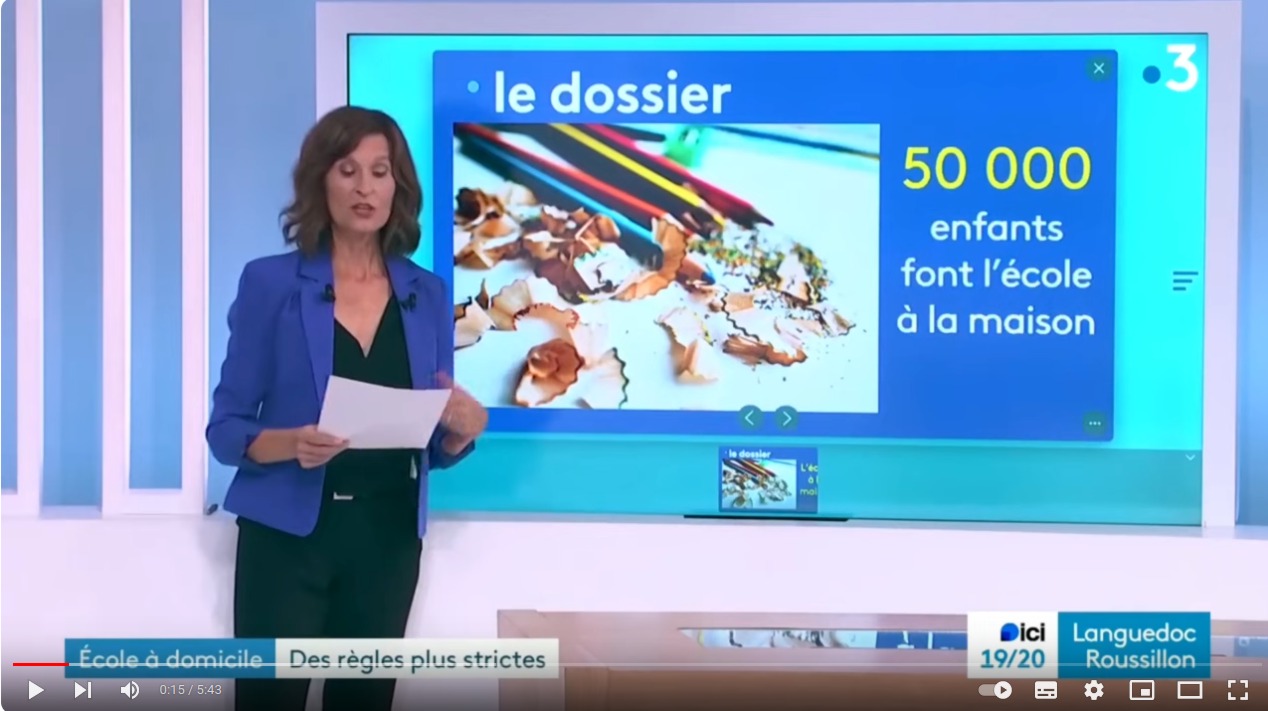 Bras de fer avec l'éducation nationale - Reportage France 3 - 19-20