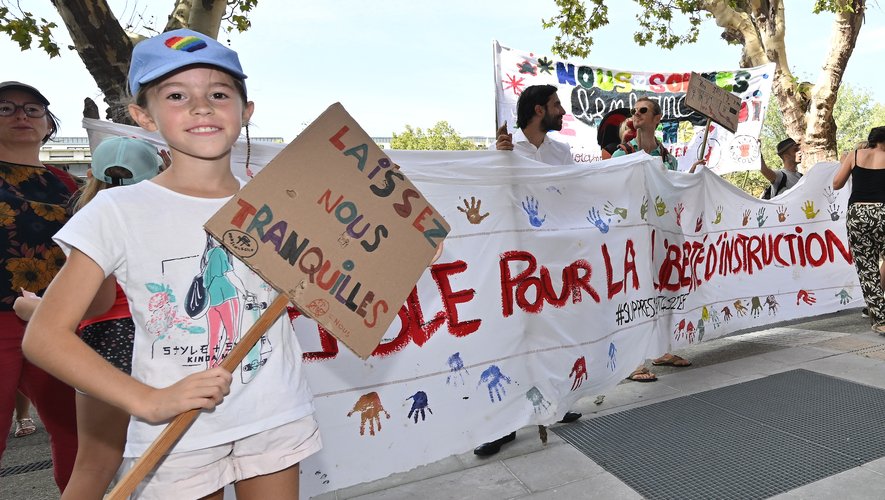 Toulouse : une cinquantaine de manifestants devant le rectorat pour obtenir des autorisations pour l'instruction en famille